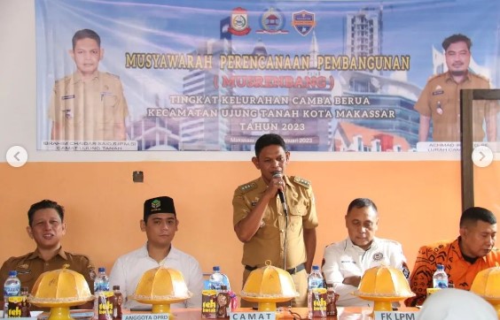 Camat Ujung Tanah Hadiri Musrenbang Kelurahan Camba Berua